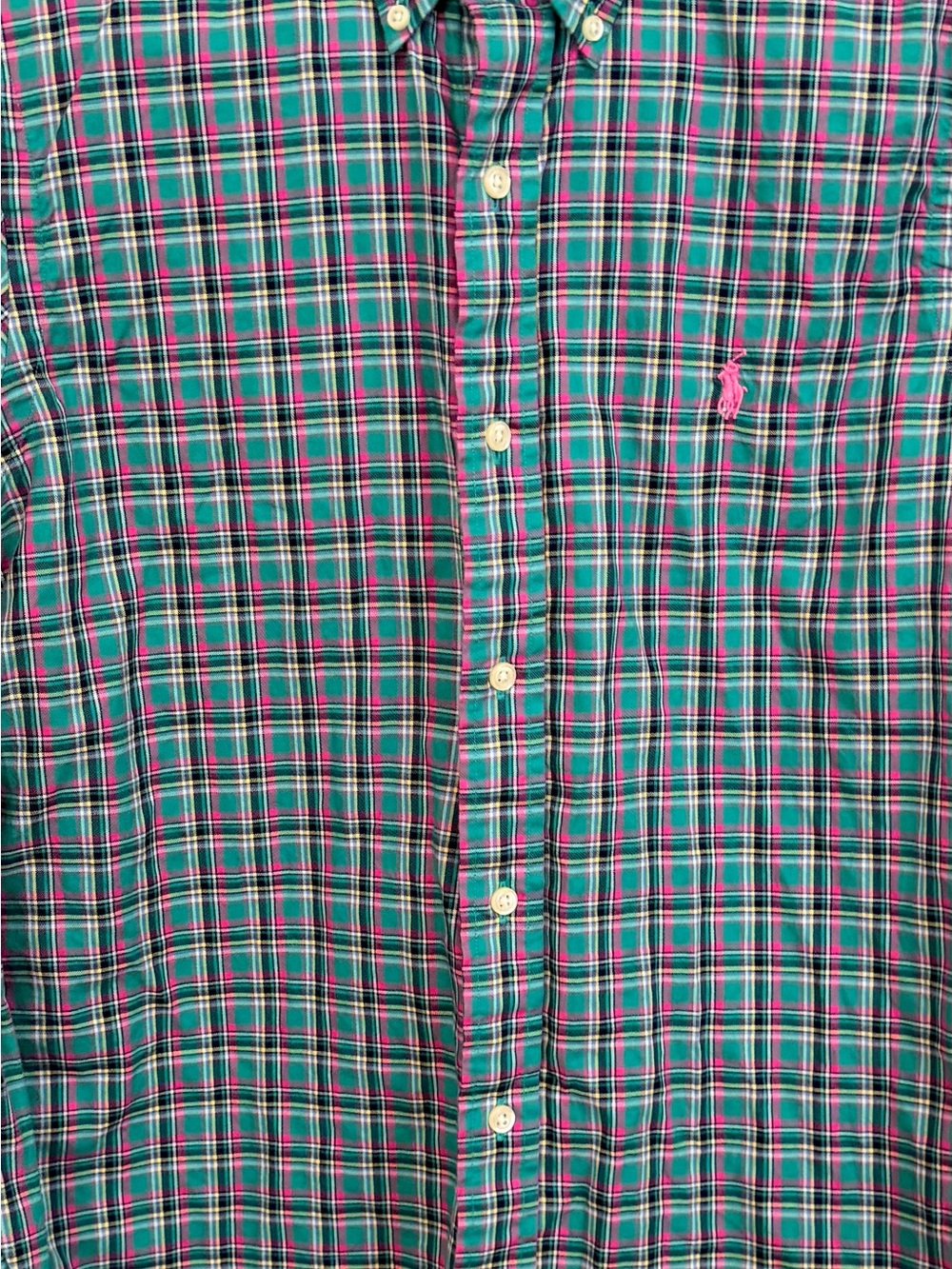 Ralph Lauren 100% Cotton Multicolored Men’s S Long Sleeve Button Down Shirt - Picture 3 of 7
